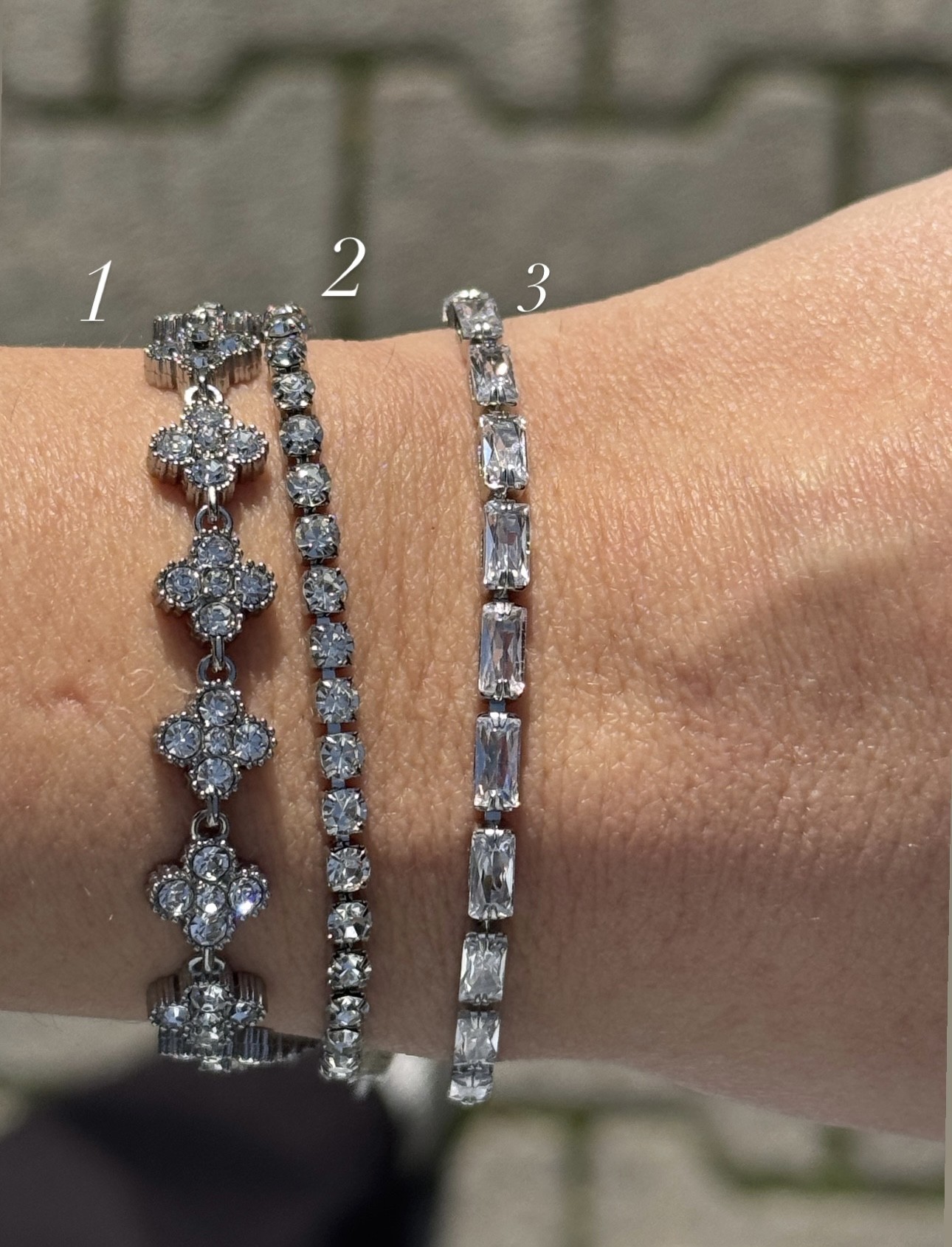 thumbnail_17E0AAB1-67B9-4B56-AFAA-4C0AC1EFE9E8 glam silver bracelets - Image 1