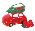 κεραμικός αρωματιστής - red car with christmas tree - Image 2